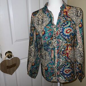 Bright Patterned Blouse
